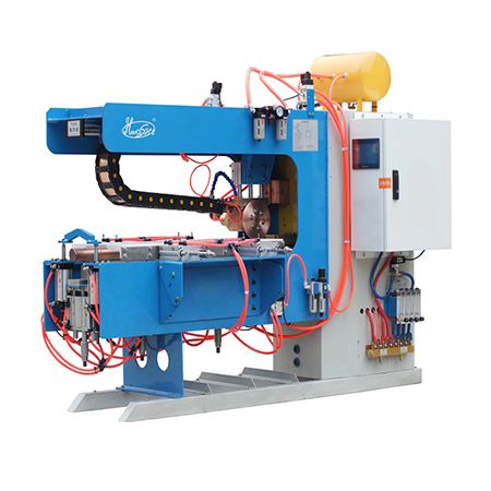 Automatic longitudinal seam welder