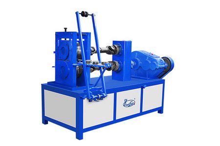Steel wire flattening, straightening & cutting machine